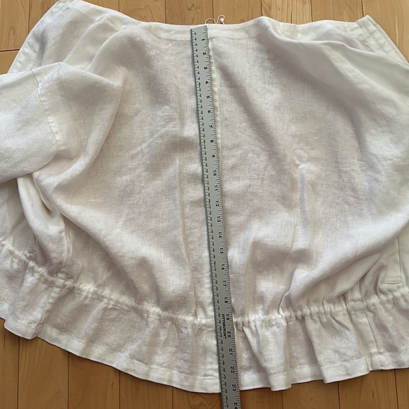 🆕 Heavy Organic Linen Round Neck Jacket by Eileen Fisher - Picture 6 of 10